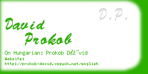 david prokob business card